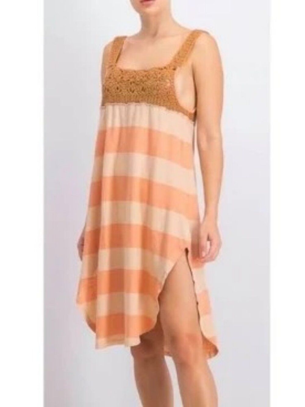 NWT **Free‎ People We the Free Luca Crochet Sayulita Striped Tunic ** Size Small
